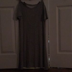 open back swing dress